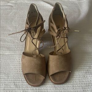 Paul Green Veronica Tan Lace-Up Heels 8.5